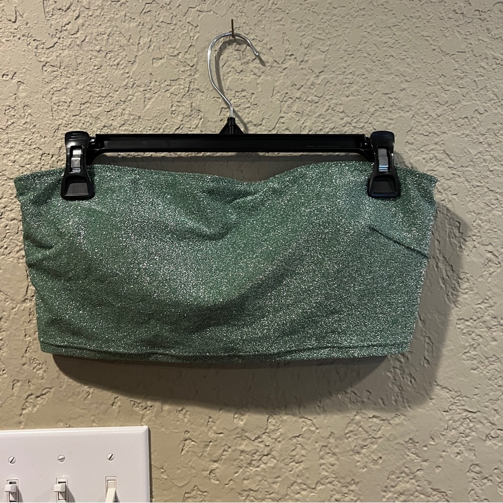 VS PINK shimmer bandeau top